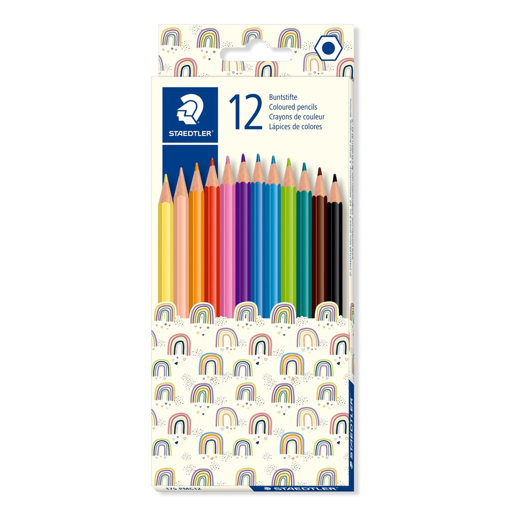 STAEDTLER PATTERN MIX COLOURED PENCILS 12PCS SET 175 PMC12