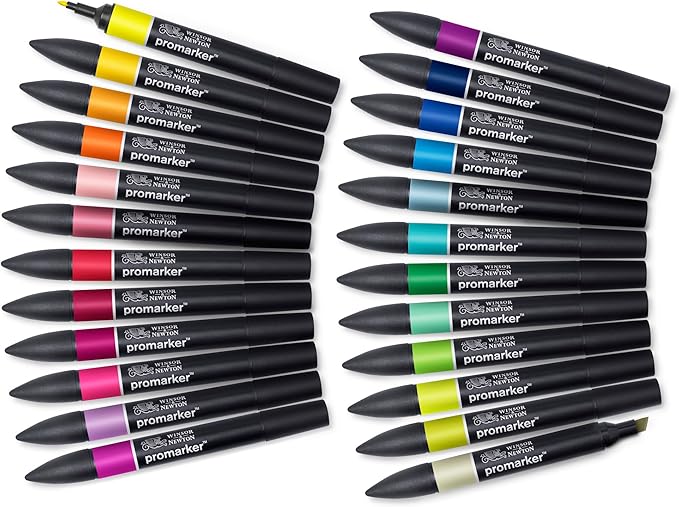 WINSOR & NEWTON PROMARKER 24 IN WALLET STUDENT SET