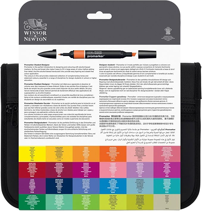 WINSOR & NEWTON PROMARKER 24 IN WALLET STUDENT SET