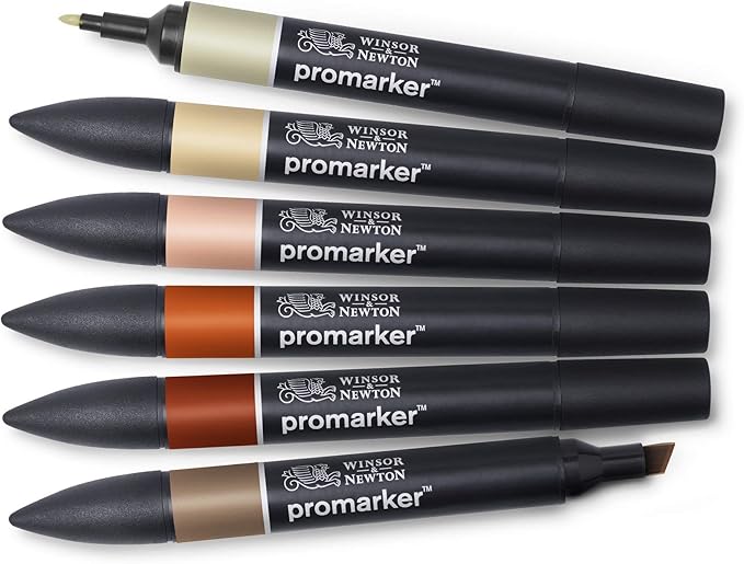 WINSOR & NEWTON PROMARKER 6 EARTH TONES