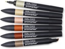 WINSOR & NEWTON PROMARKER 6 EARTH TONES