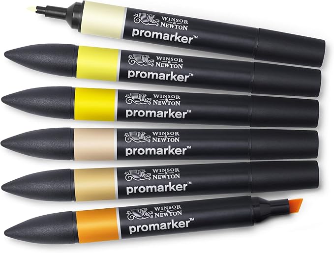 WINSOR & NEWTON PROMARKER 6 YELLOW TONES