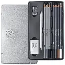 WINSOR & NEWTON SKETCHING PENCIL X10 TIN SET