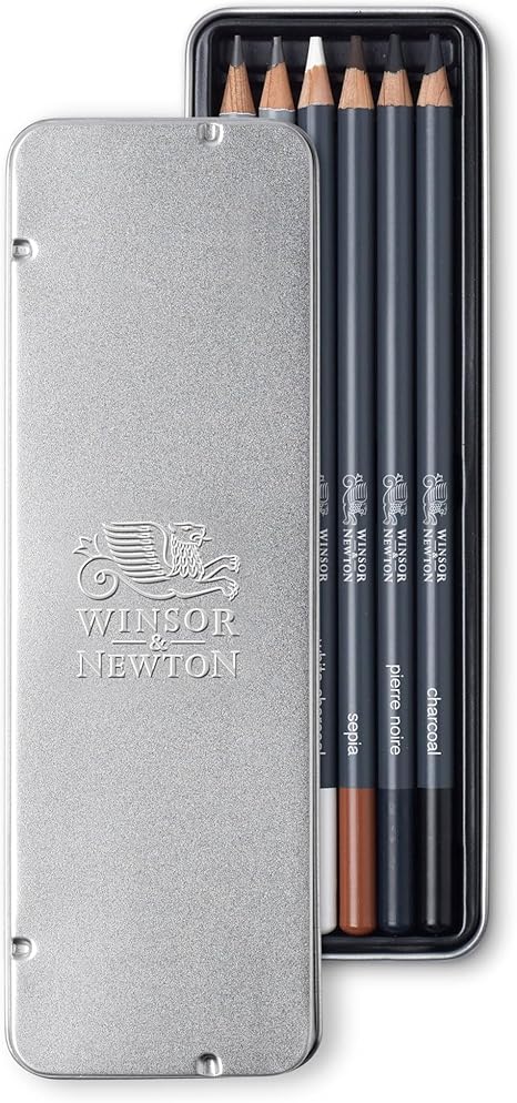 WINSOR & NEWTON SKETCHING PENCIL X6 TIN SET