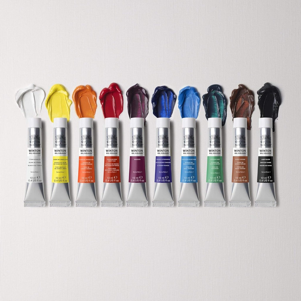 WINSOR & NEWTON WINTON OIL COLOUR 10X12ML ACCESS SET ROW