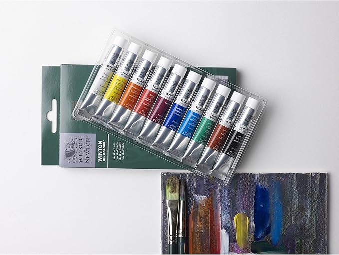 WINSOR & NEWTON WINTON OIL COLOUR 10X12ML ACCESS SET ROW