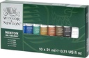 WINSOR & NEWTON WINTON OIL COLOUR TUBE SET 10X21ML ROW
