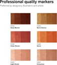Winsor & Newton, Promarker, Skin Tones II, Set of 6, Alcohol Based Dual Tip Marker 290115