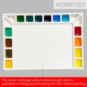 MEEDEN 18-Well Porcelain Artist Paint Palette