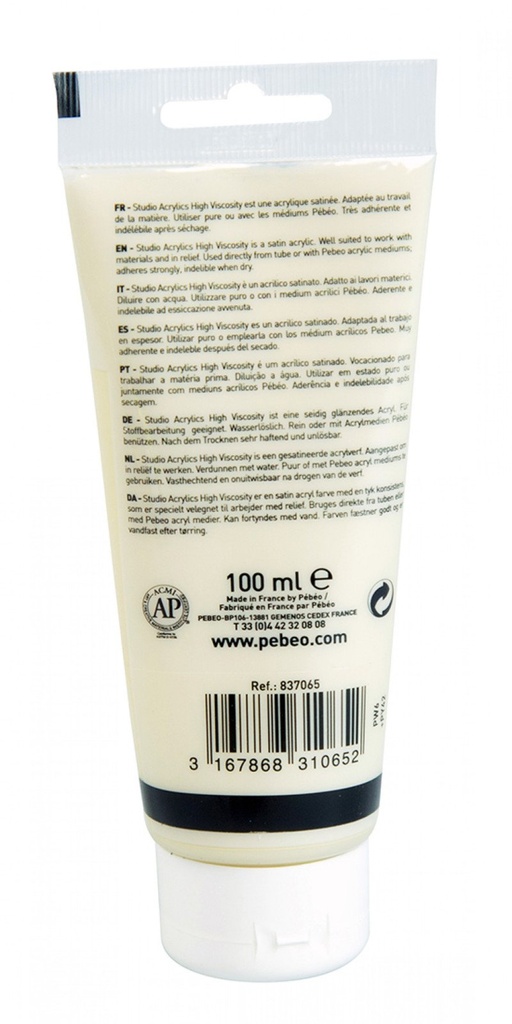 PEBEO ACRYLIC STUDIO HV100ML BUFF TITANIUM