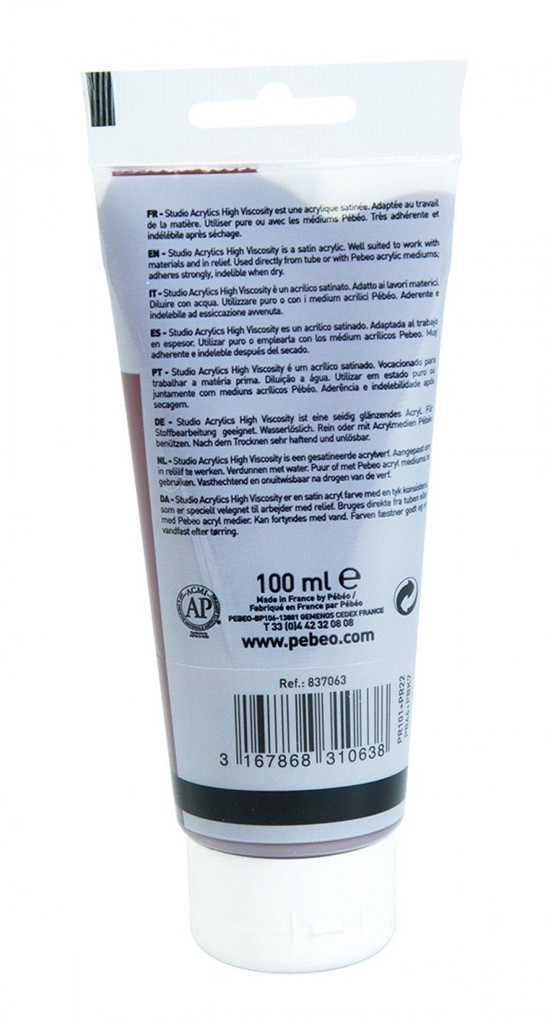 PEBEO ACRYLIC STUDIO HV100ML TERRA ROSSA