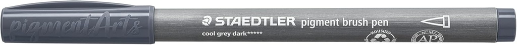 STAEDTLER PIGMENT BRUSH PEN COOL DARK GREY 371-871