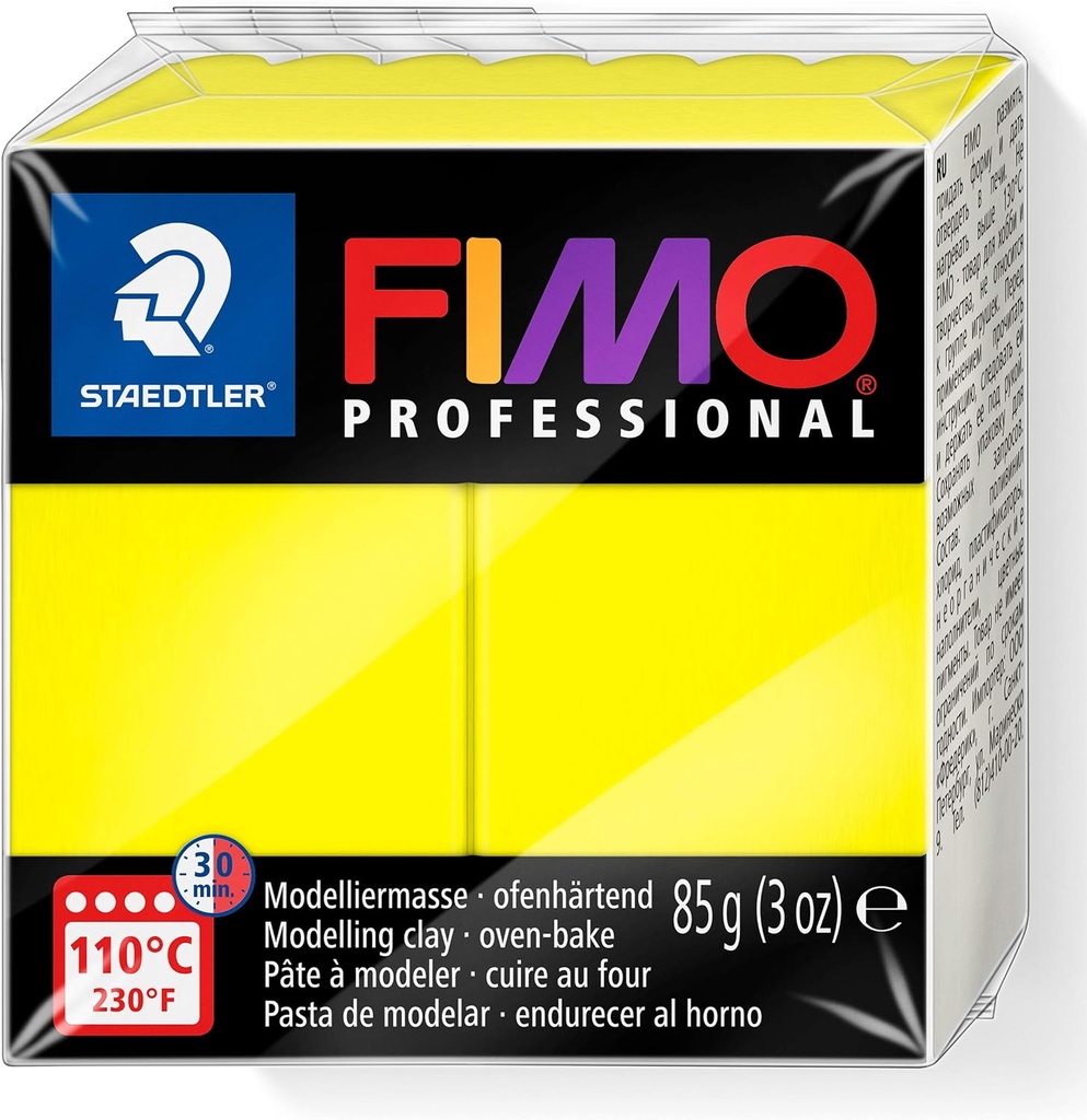 STAEDTLER MOD. CLAY FIMO PROF 85G LEMON YELLO SET