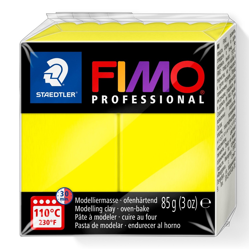 STAEDTLER MODELLING CLAY FIMO PROFESIONAL 85G LEMON YELLO 8004-1