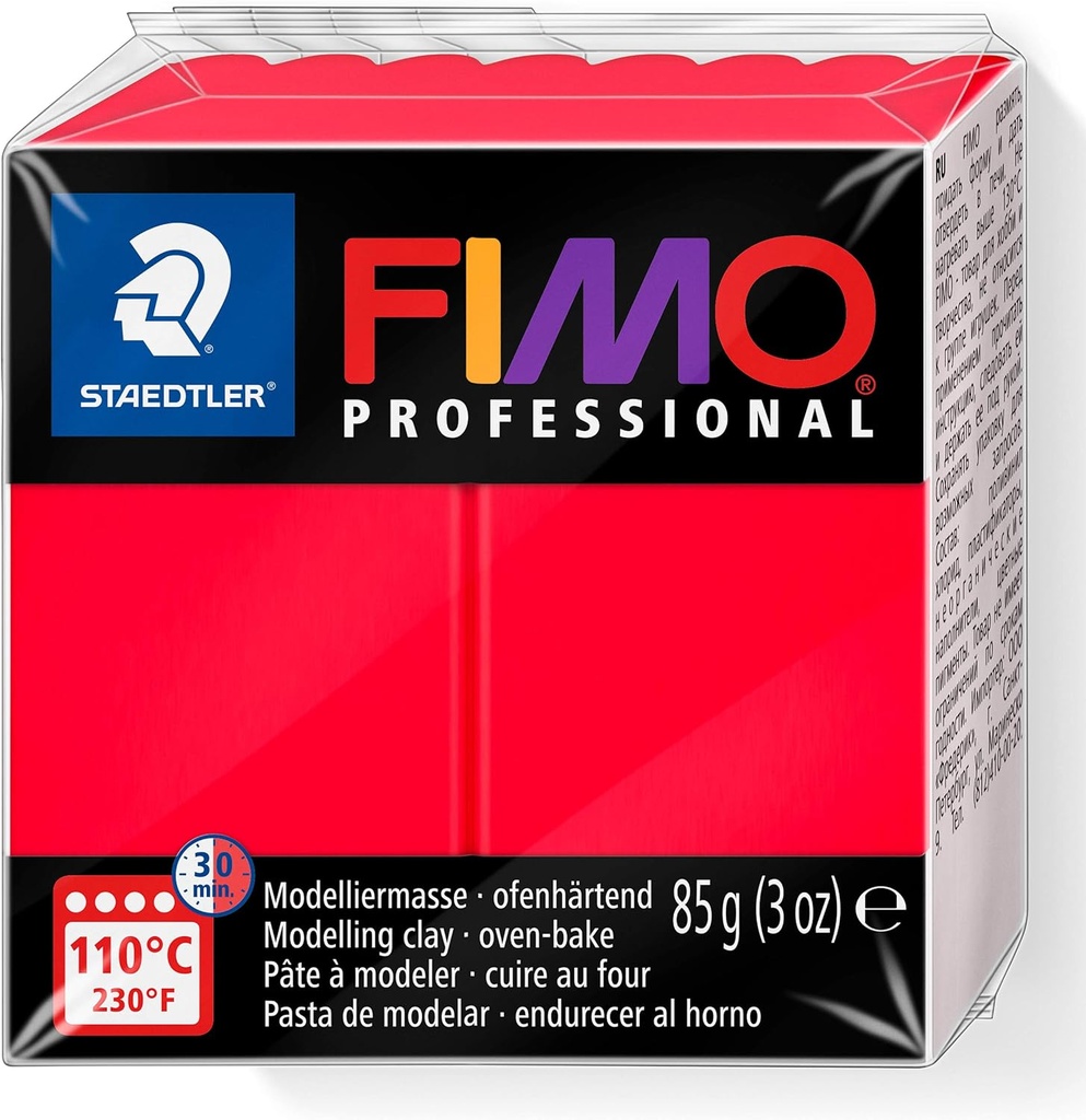 STAEDTLER MOD. CLAY FIMO PROF 85G RED SET