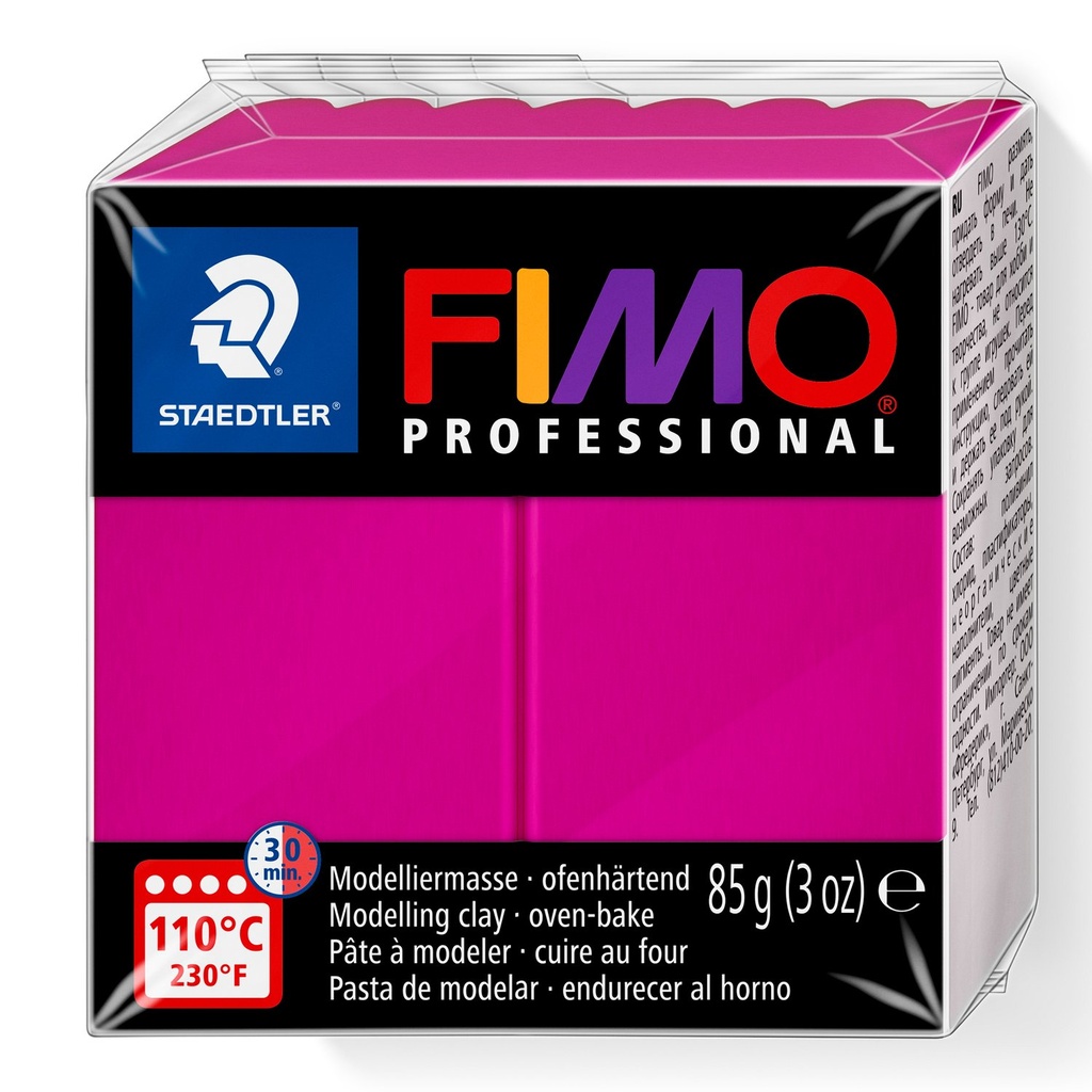 STAEDTLER MODELLING CLAY FIMO PROFESIONAL 85G MAGENTA 8004-210