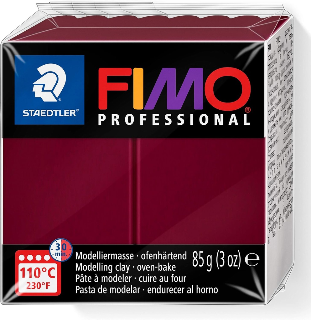 STAEDTLER MOD. CLAY FIMO PROF 85G BORDEAUX SET