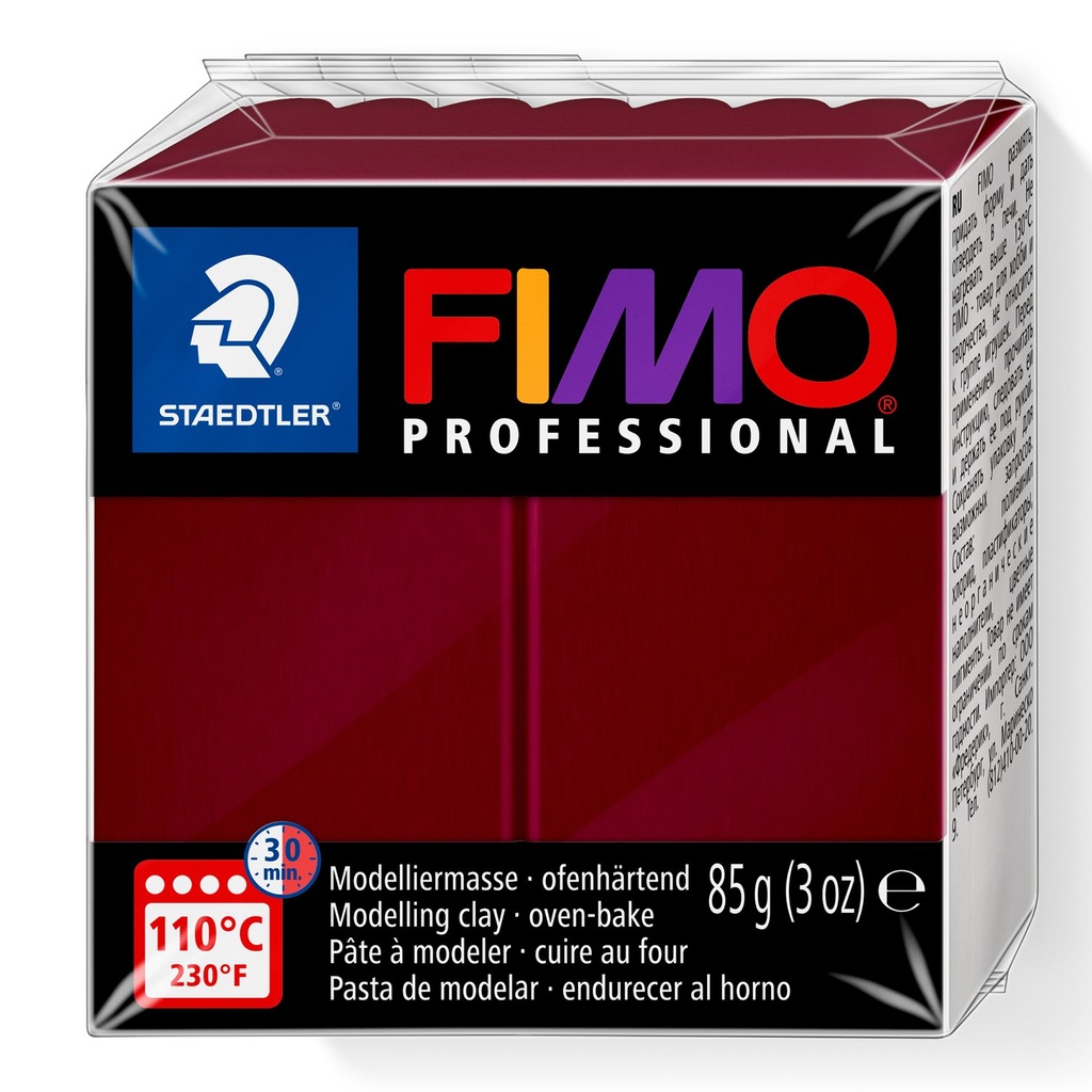 STAEDTLER MODELLING CLAY FIMO PROFESIONAL 85G BORDEAUX 8004-23