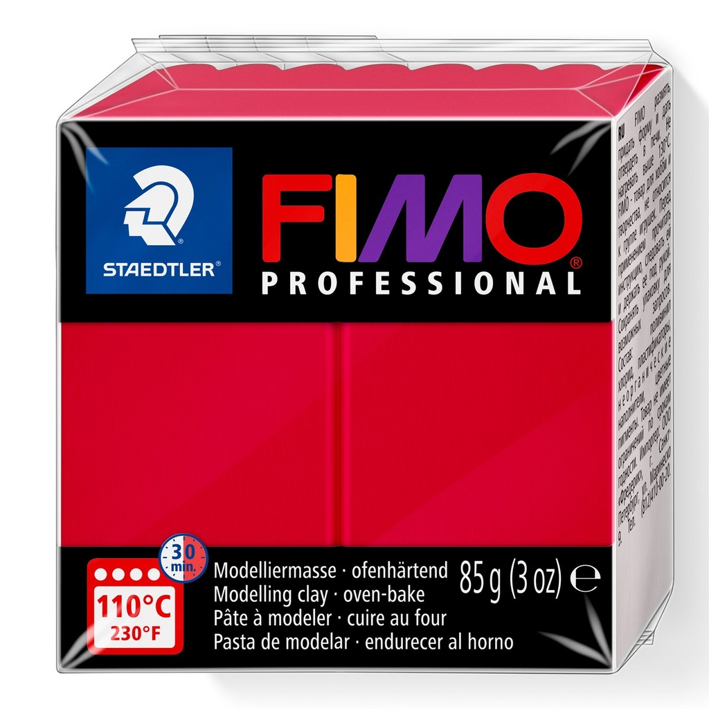 STAEDTLER MODELLING CLAY FIMO PROFESIONAL 85G CARMINE 8004-29