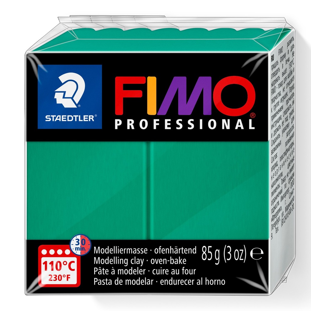 STAEDTLER MODELLING CLAY FIMO PROFESIONAL 85G GREEN 8004-500