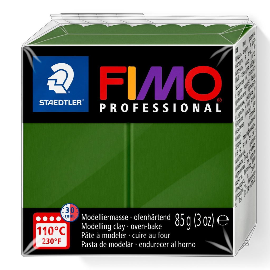 STAEDTLER MODELLING CLAY FIMO PROFESIONAL 85G LEAF GREEN 8004-57