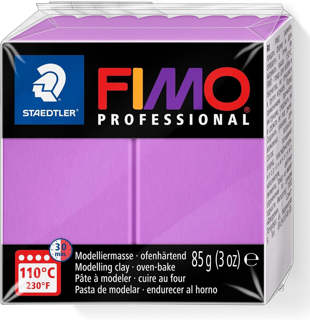 STAEDTLER MOD. CLAY FIMO PROF 85G LAVENDER SET