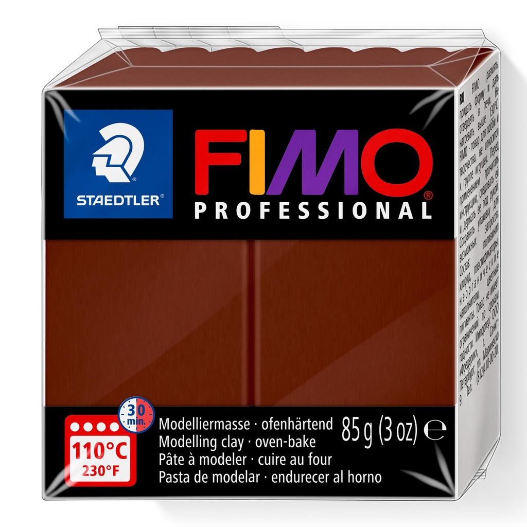 STAEDTLER MODELLING CLAY FIMO PROFESSIONAL 85G CHOCOLATE 8004-77