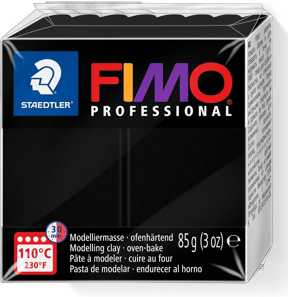 STAEDTLER MOD. CLAY FIMO PROF 85G BLACK