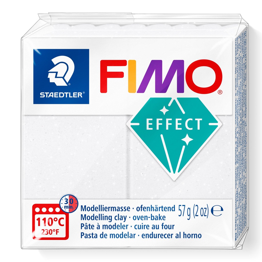 STAEDTLER MODELLING CLAY FIMO EFFECT 57G WHITE GALAXY 8010-002