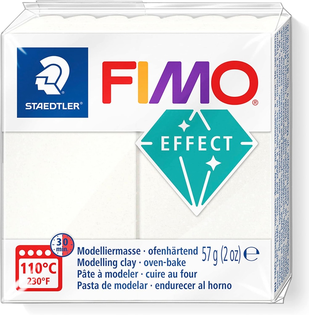 STAEDTLER MODELLING CLAY FIMO EFFECT 57G MOTHER OF PEARL METALLIC 8010-08