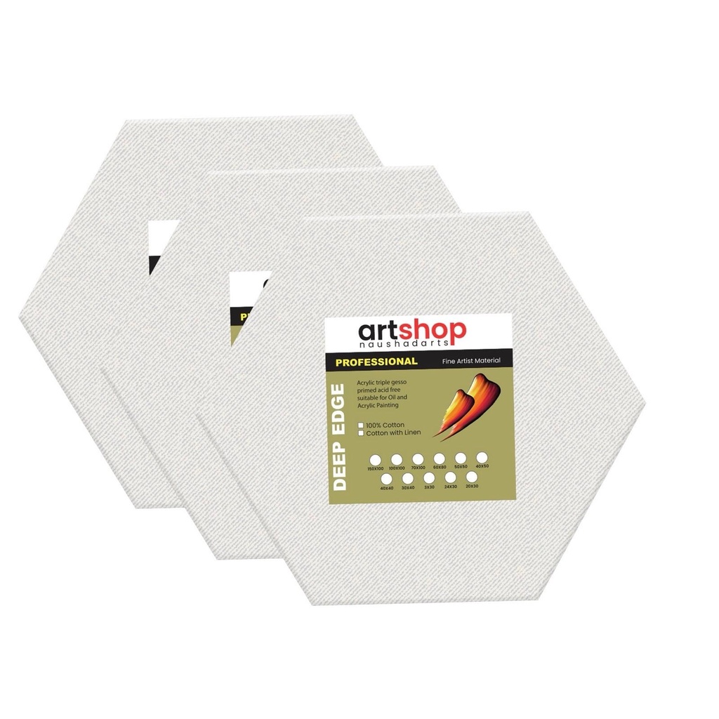 10cm 280g Canvas Hexagon  (Standard)