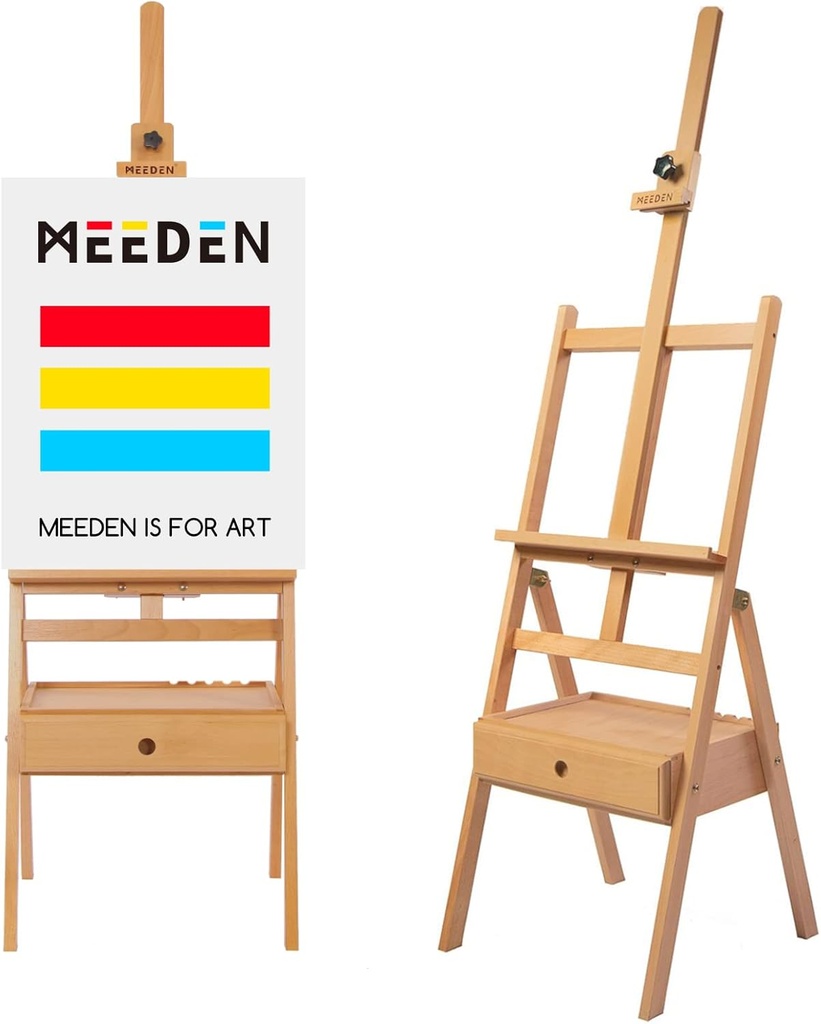 Meeden Tilt H-Frame Easel with Drawer