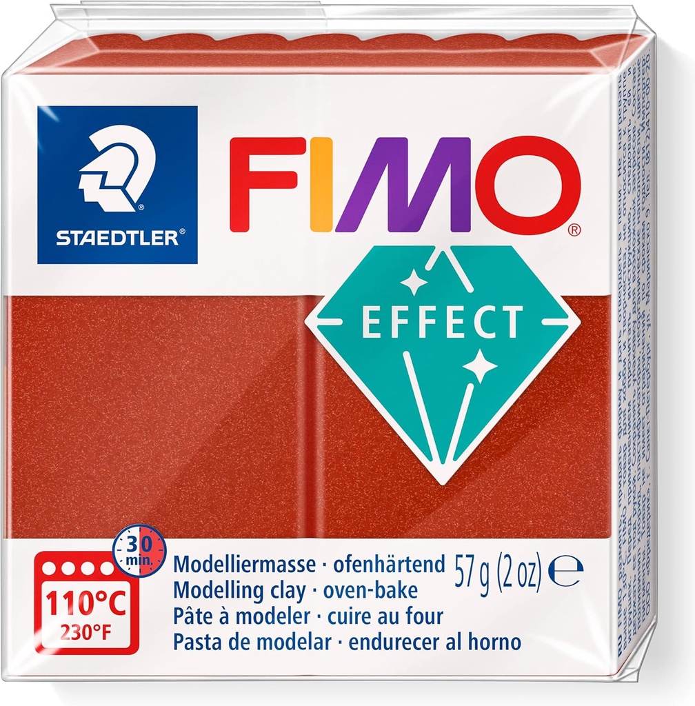 STAEDTLER MODELLING CLAY FIMO EFFECT 57G COPPER METALLIC 8010-27