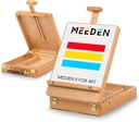 MEEDEN Solid Beech Wood Tabletop Easel, Art Easel with Storage-HBX-3