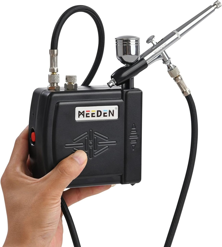 MEEDEN Black Mini Airbrush Compressor