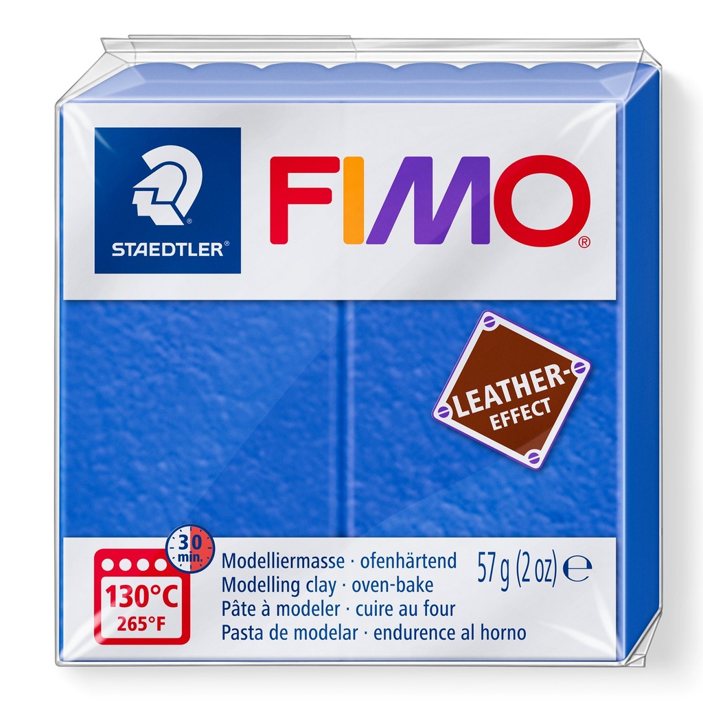 STAEDTLER MODELLING CLAY FIMO LEATHER EFFECT 57G INDIGO 8010-309
