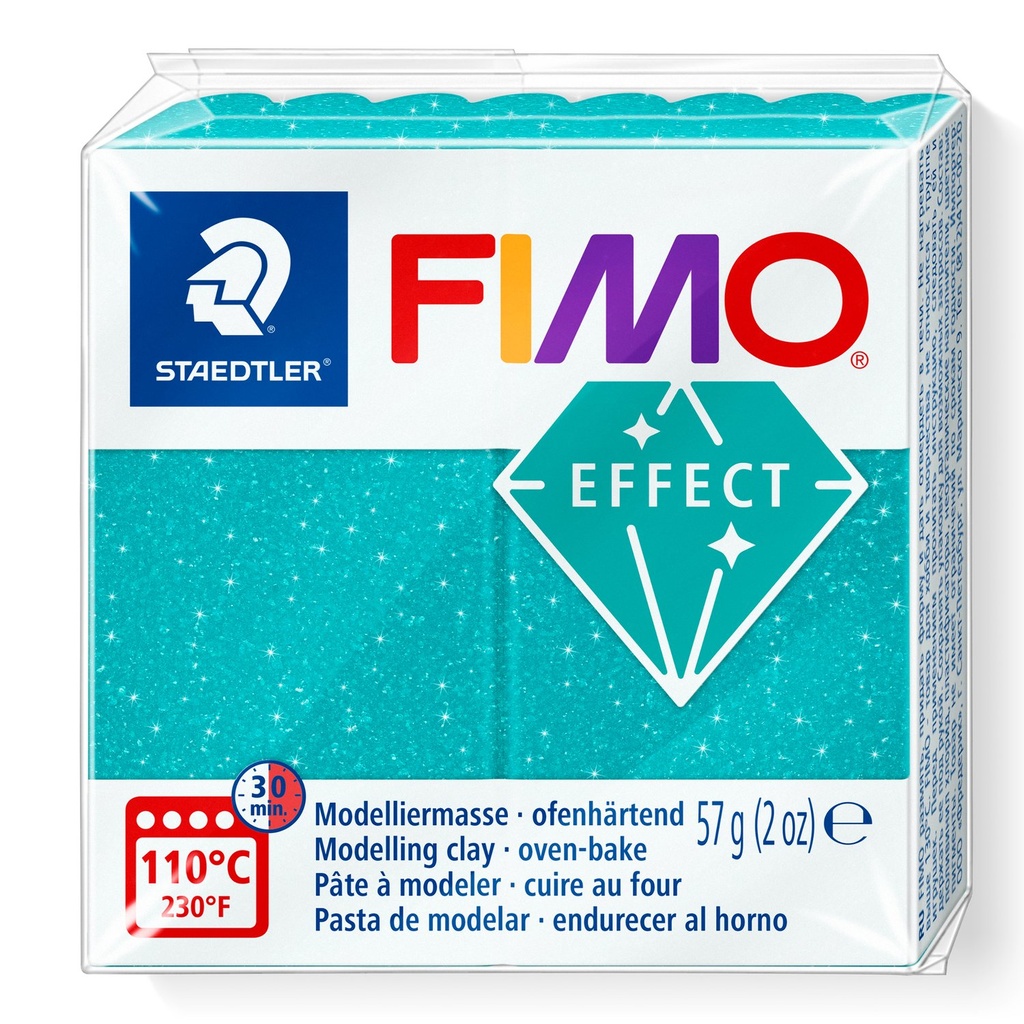 STAEDTLER MODELLING CLAY FIMO EFFECT 57G TURQUIOSE GALAXY 8010-392