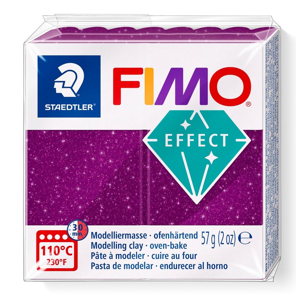 STAEDTLER MODELLING CLAY FIMO EFFECT 57G PURPLE GALAXY 8010-602