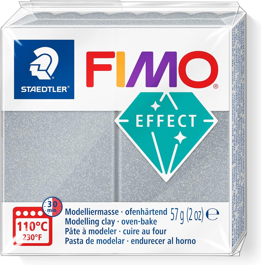 STAEDTLER MOD. CLAY FIMO EFFECT SILVER METALL