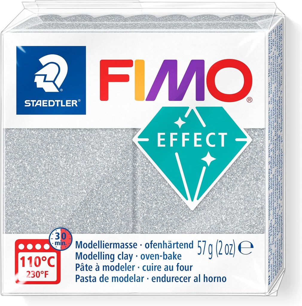 STAEDTLER MOD. CLAY FIMO EFFECT SILVER SPARKL