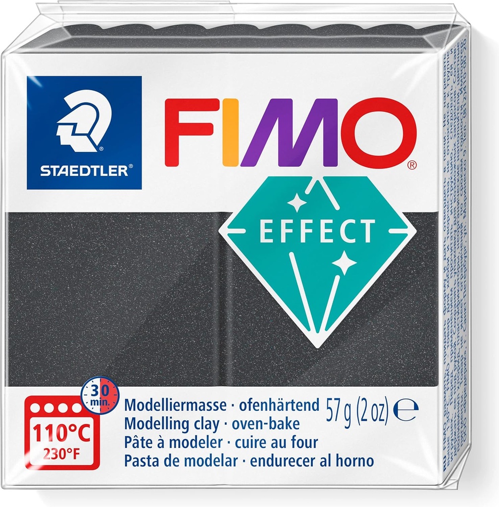 STAEDTLER MOD. CLAY FIMO EFFECT STEEL GREY MET