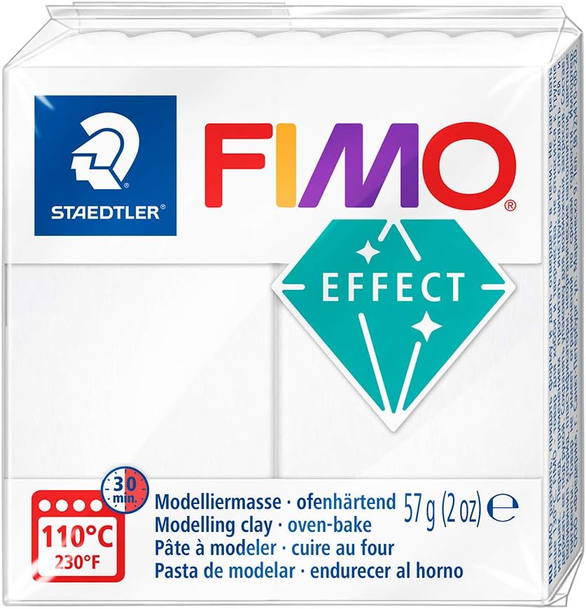 STAEDTLER MOD. CLAY FIMO EF. WHITE TRANSLUCEN