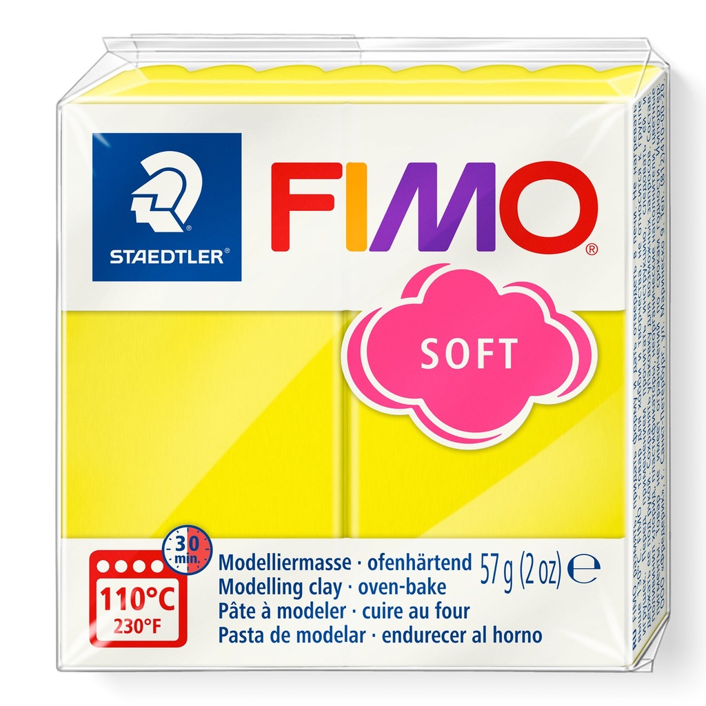 STAEDTLER MODELLING CLAY FIMO SOFT 57G LEMON 8020-10