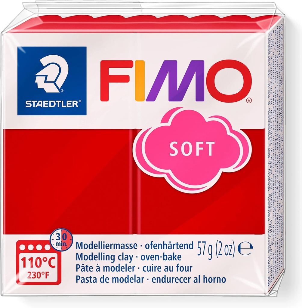 STAEDTLER MOD. CLAY FIMO SOFT CHRISTMAS RED