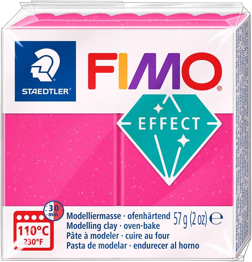 STAEDTLER MODELLING CLAY FIMO EFFECT 57G RUBY QUARTZ 8020-286