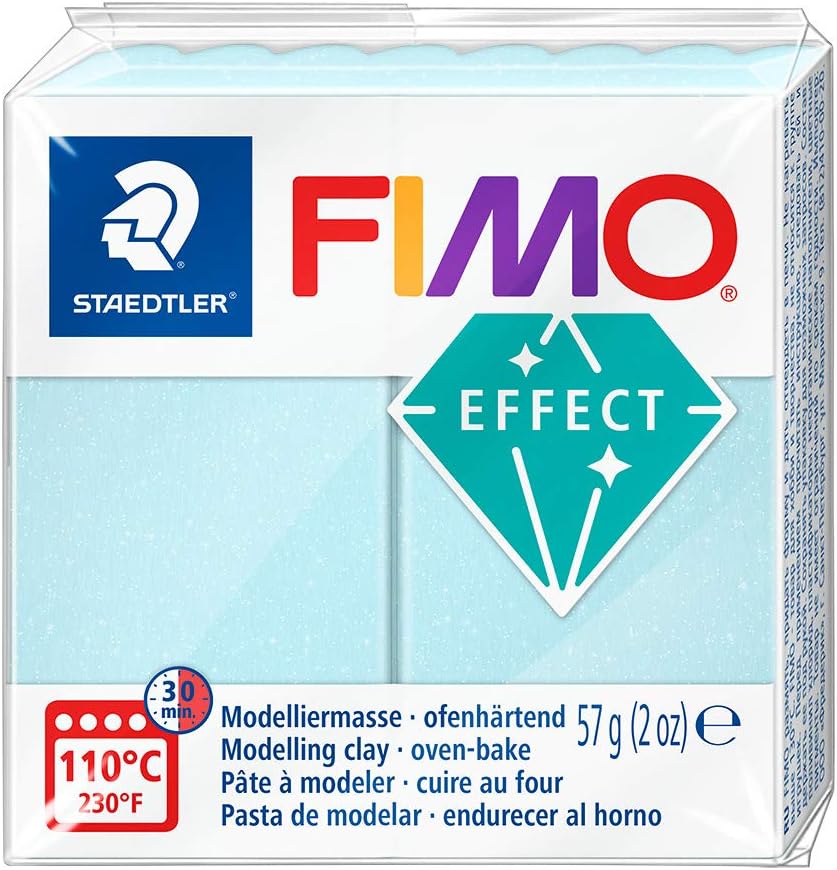 STAEDTLER MODELLING CLAY FIMO EFFECT BLUE ICE QUARTZ 57g