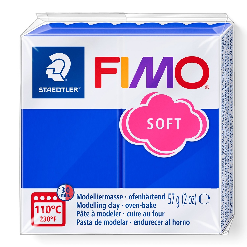 STAEDTLER MODELLING CLAY FIMO SOFT 57G BRILLIANT BLUE 8020-33