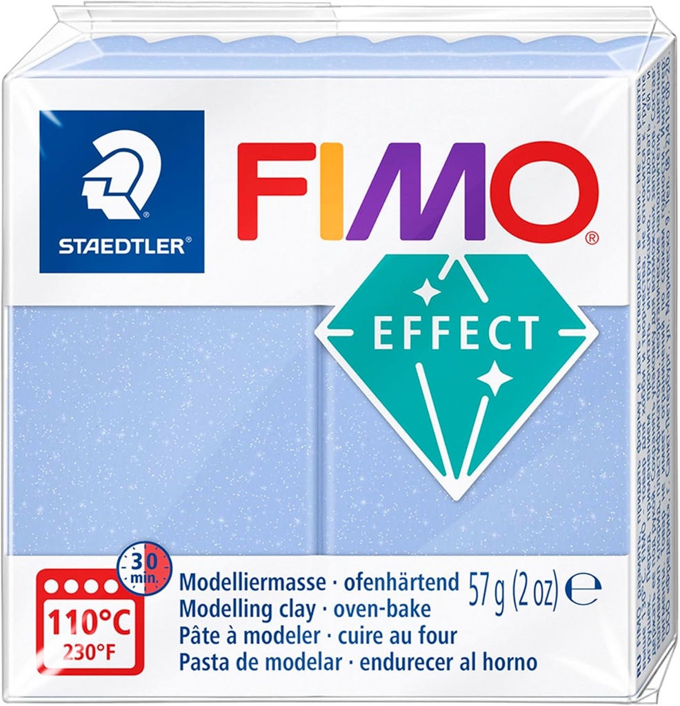 STAEDTLER MODELLING CLAY FIMO EFFECT 57G AGATE BLUE 8020-386