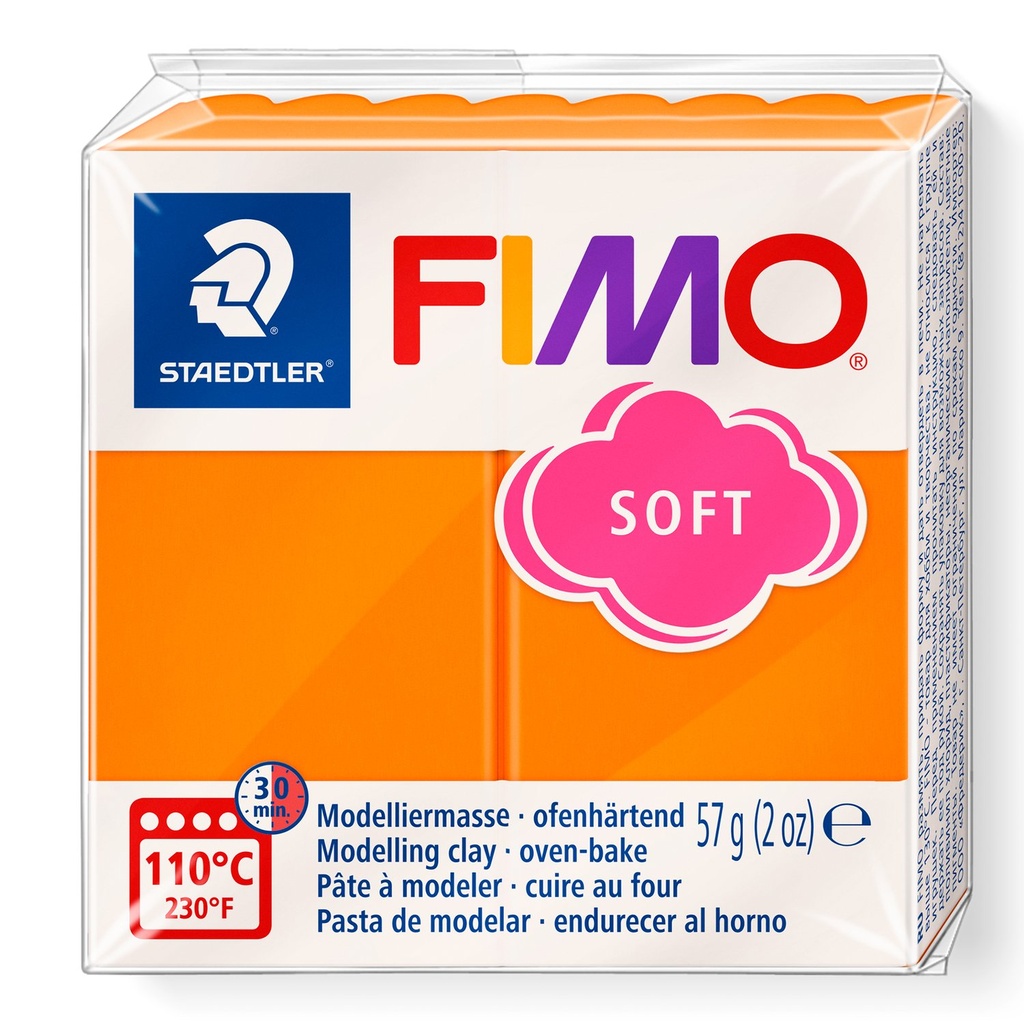 STAEDTLER MODELLING CLAY FIMO SOFT 57G TANGERINE 8020-42