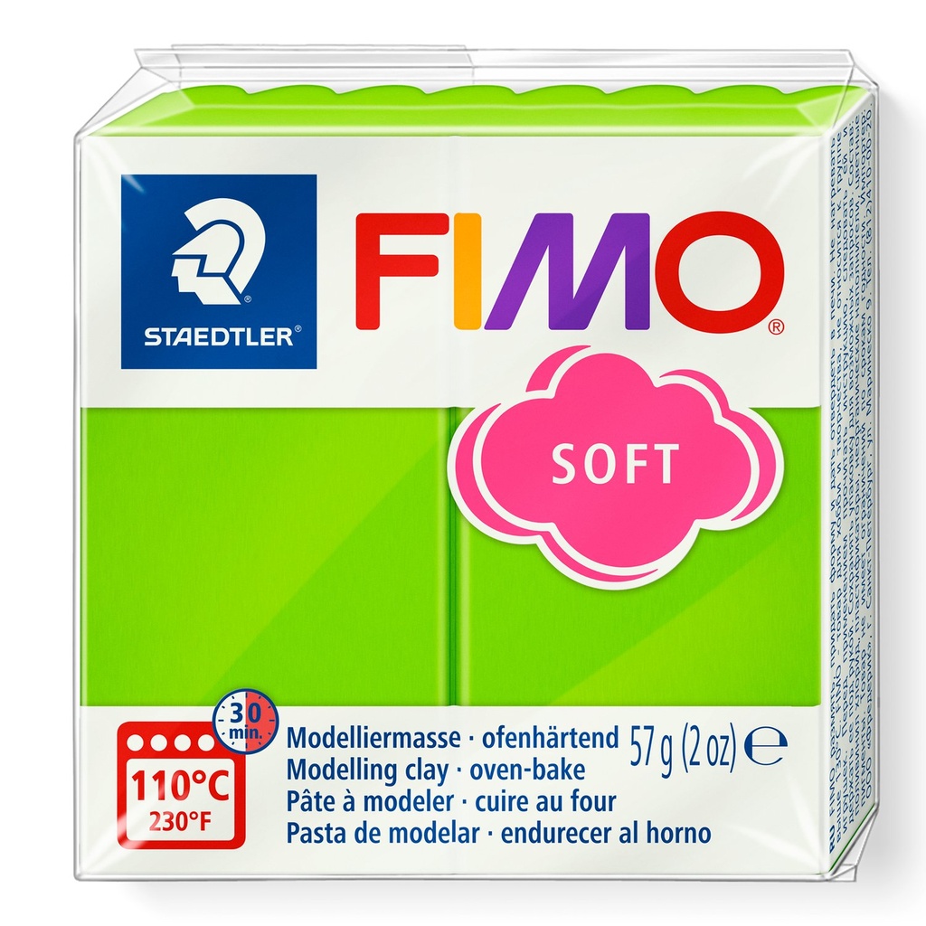 STAEDTLER MODELLING CLAY FIMO SOFT 57G APPLE GREEN 8020-50